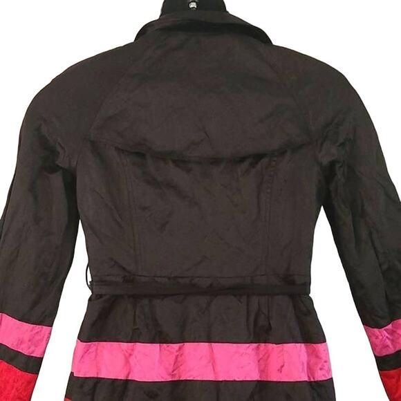 INC International Concepts Trimmed Belted Trench Coat - size Small Petite - Picture 6 of 9
